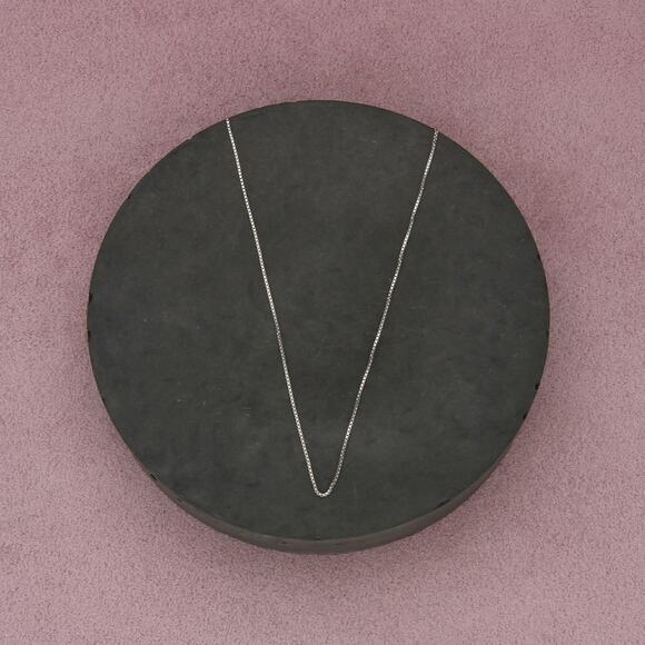 ⚡️reserved⚡️ sterling silver 1mm box chain necklace size 24in